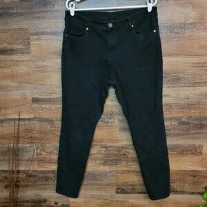 Kut from the Kloth Jeans 16 S High Rise Toothpick Skinny Black Wash Stretch Deni